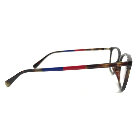 Gucci Eyeglasses Frames GG1930O 004 Tortoise Blue Red Cat Eye Full Rim 55-16-140 - Picture 5 of 12